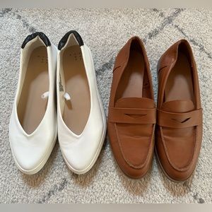 Lot of 2 women’s loafers slides size 8 old navy a new day